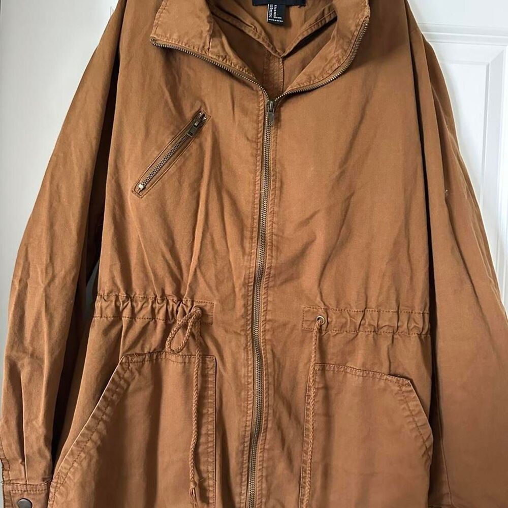 Forever-21 Women's Brown and Tan Coat
